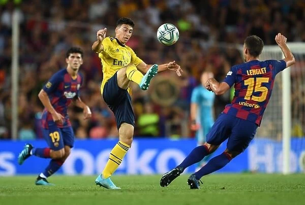 Martinelli in Action: FC Barcelona vs. Arsenal Pre-Season Friendly, 2019