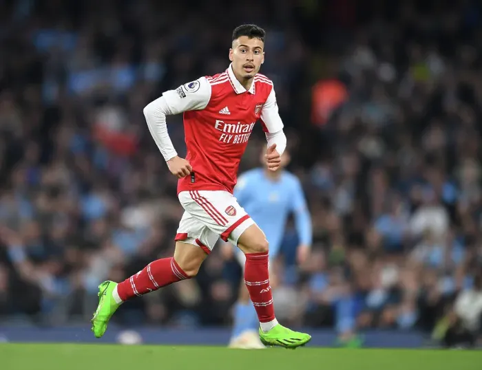 Framed Print : Martinelli in Action: Manchester City vs. Arsenal, Premier League 2022-23 Framed Print : Martinelli in Action: Manchester City vs. Arsenal, Premier League 2022-23