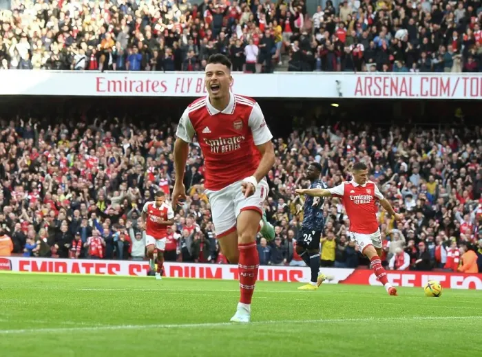 Framed Print : Martinelli Scores First: Arsenal Defeats Nottingham Forest in Premier League Showdown Framed Print : Martinelli Scores First: Arsenal Defeats Nottingham Forest in Premier League Showdown