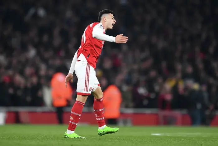 Framed Print : Martinelli Scores First Arsenal Goal: Arsenal 1-0 Southampton (2022-23 Premier League)