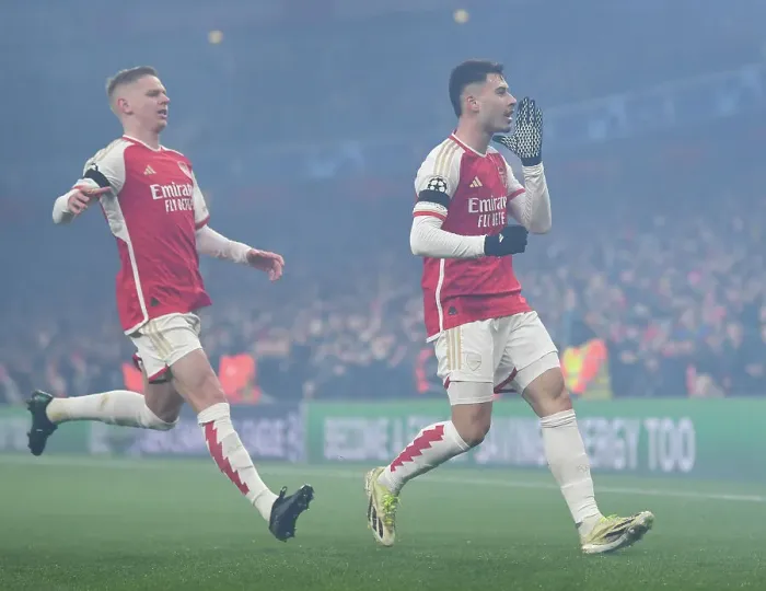 Framed Print : Martinelli Scores Record-Breaking Fourth Goal in Arsenal's Champions League Victory over RC Lens (2023-24) Framed Print : Martinelli Scores Record-Breaking Fourth Goal in Arsenal's Champions League Victory over RC Lens (2023-24)