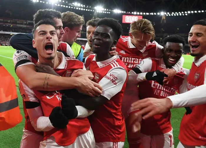 Framed Print : Martinelli Scores Second Goal: Arsenal's Triumph over West Ham United (2022-23)