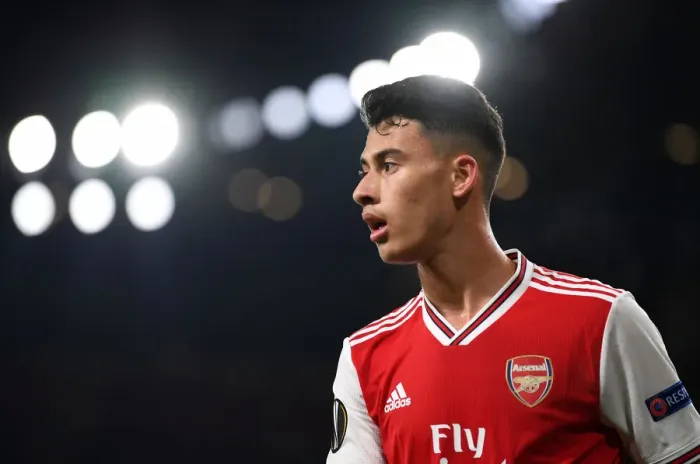 Framed Print : Martinelli Shines: Arsenal's Europa League Debut