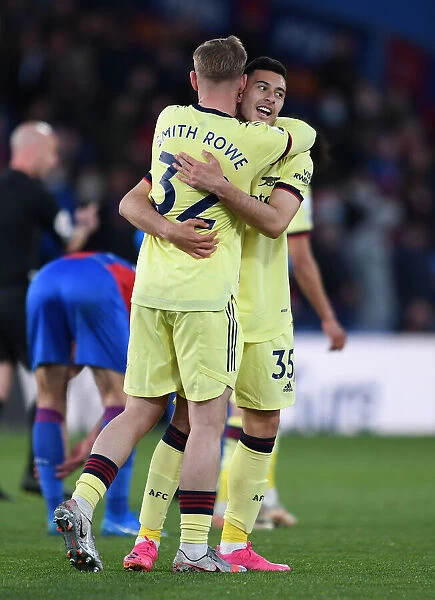 Martinelli and Smith Rowe's Goal Celebration: Arsenal's Winning Moment against Crystal Palace (2020-21)