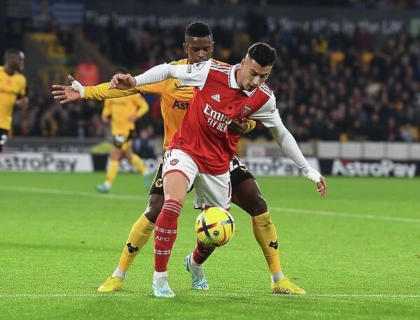 Martinelli Stands Firm: Arsenal's Determined Battle at Molineux against Wolverhampton Wanderers, Premier League 2022-23