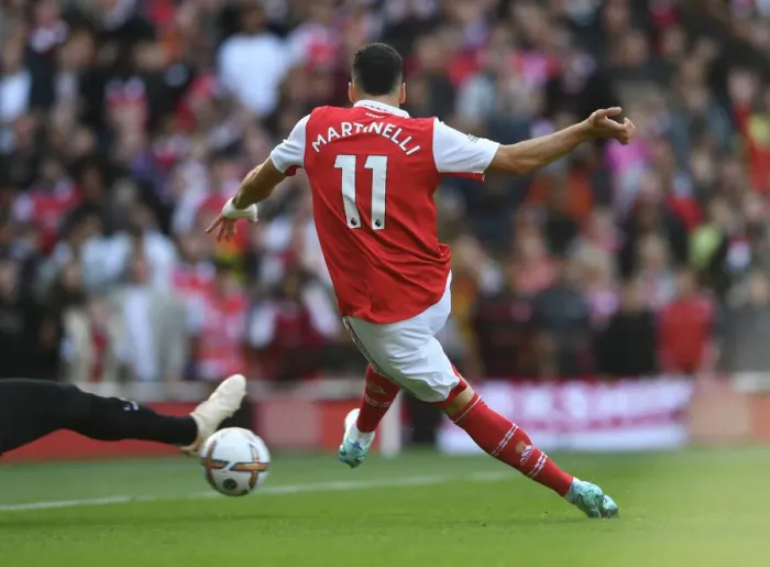 Framed Print : Martinelli Strikes First: Arsenal's Thrilling Win Against Liverpool in the Premier League 2022-23 Framed Print : Martinelli Strikes First: Arsenal's Thrilling Win Against Liverpool in the Premier League 2022-23