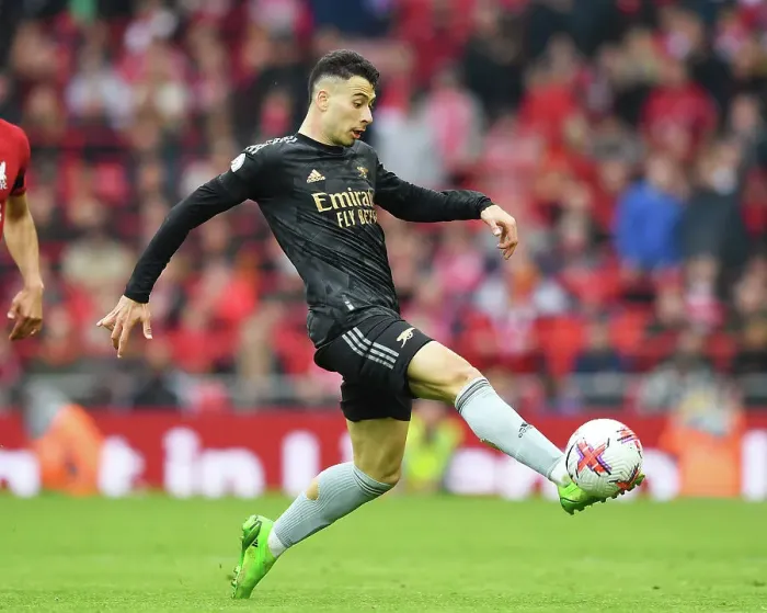 Framed Print : Martinelli vs. Alexander-Arnold: A Winger Showdown at Anfield - Premier League 2022-23