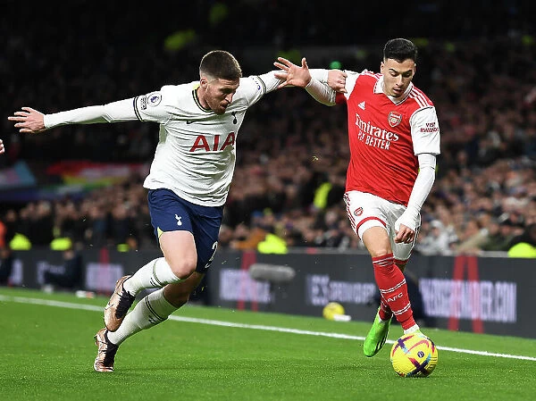 Martinelli vs Doherty: Battle at the Tottenham Hotspur Stadium - Arsenal vs Tottenham Premier League Clash (2022-23)