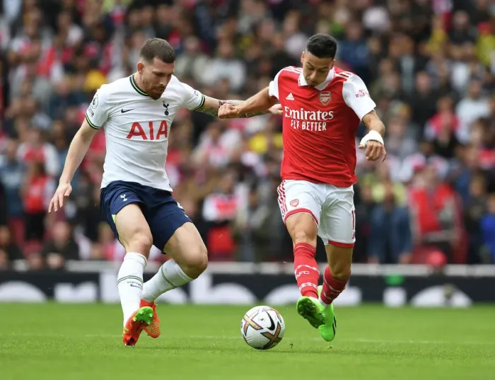 Framed Print : Martinelli vs. Hojbjerg: A Riveting Clash in the Arsenal-Tottenham Rivalry, 2022-23 Premier League Framed Print : Martinelli vs. Hojbjerg: A Riveting Clash in the Arsenal-Tottenham Rivalry, 2022-23 Premier League