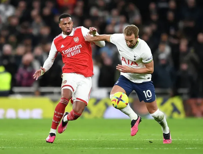 Framed Print : Martinelli vs Kane: A Premier League Rivalry - Arsenal vs Tottenham Showdown