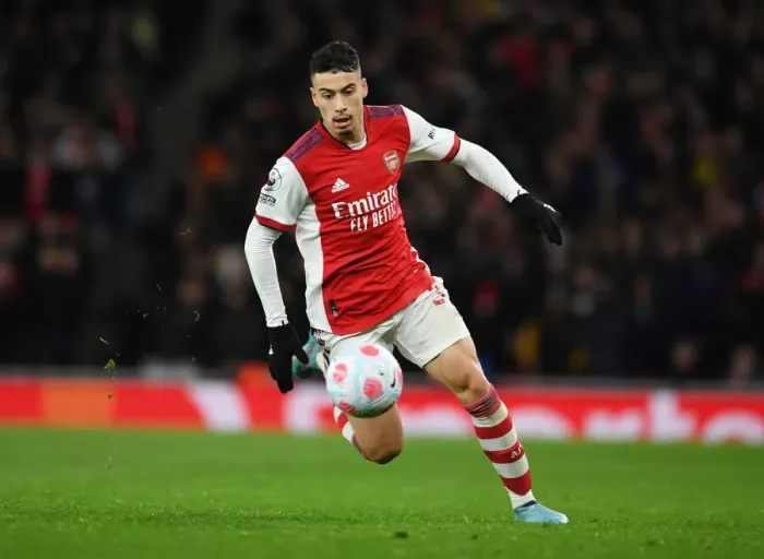Framed Print : Martinelli vs. Liverpool: Intense Arsenal Showdown in Premier League