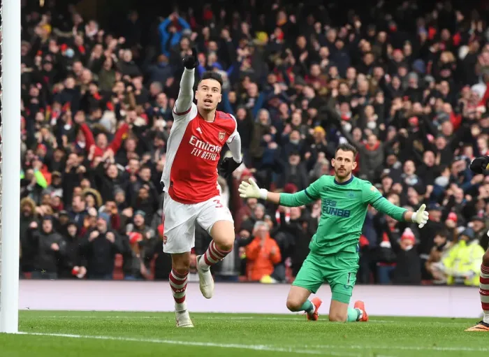 Framed Print : Martinelli's Brace: Arsenal Clinch Victory Against Newcastle in Premier League Framed Print : Martinelli's Brace: Arsenal Clinch Victory Against Newcastle in Premier League