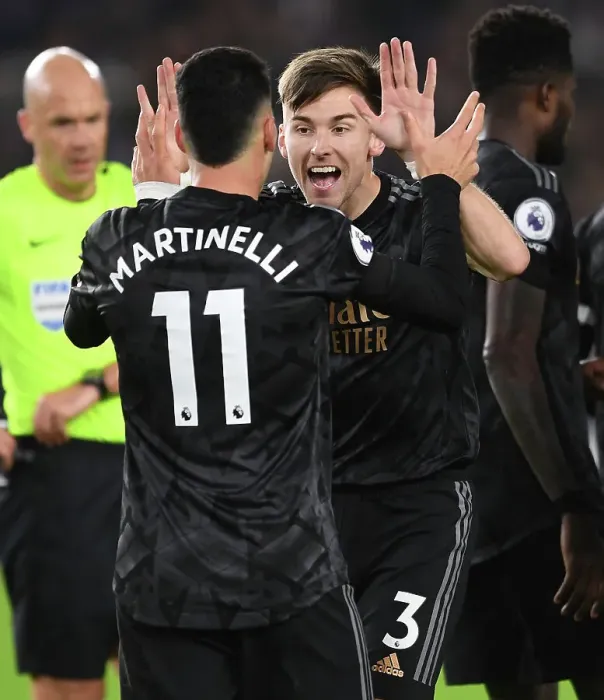 Framed Print : Martinelli's Brace: Arsenal's 4-0 Thrashing of Brighton in Premier League (2022-23)