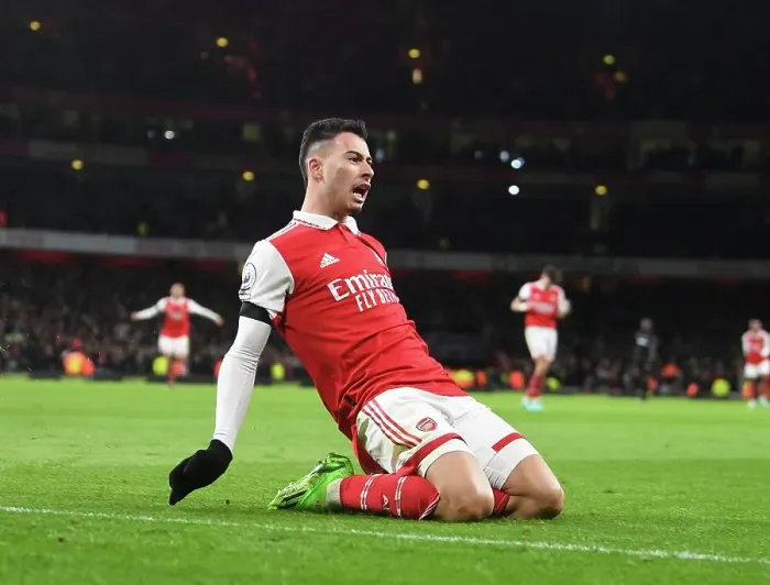 Framed Print : Martinelli's Brace: Arsenal's Victory Over West Ham in Premier League Clash