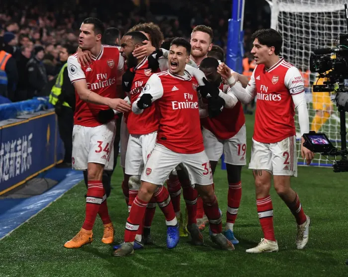 Framed Print : Martinelli's Debut Goal: Arsenal's Premier League Triumph over Chelsea (January 2020)
