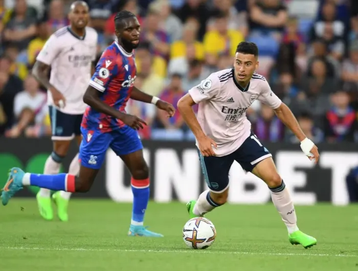 Framed Print : Martinelli's Debut Shines: Crystal Palace vs. Arsenal, Premier League 2022-23