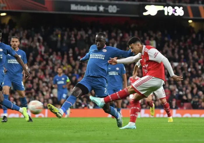 Framed Print : Martinelli's Star Performance: Arsenal Secures Europa League Triumph over PSV Eindhoven Framed Print : Martinelli's Star Performance: Arsenal Secures Europa League Triumph over PSV Eindhoven