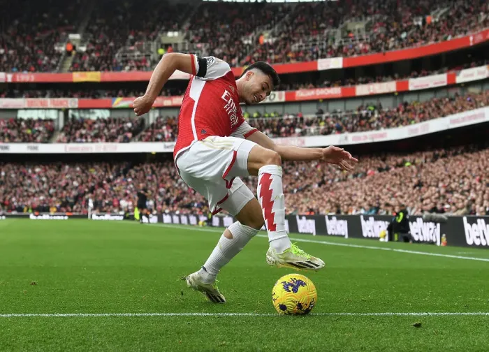 Framed Print : Martinelli's Star Performance: Arsenal Shines in 2023-24 Premier League Victory over Sheffield United
