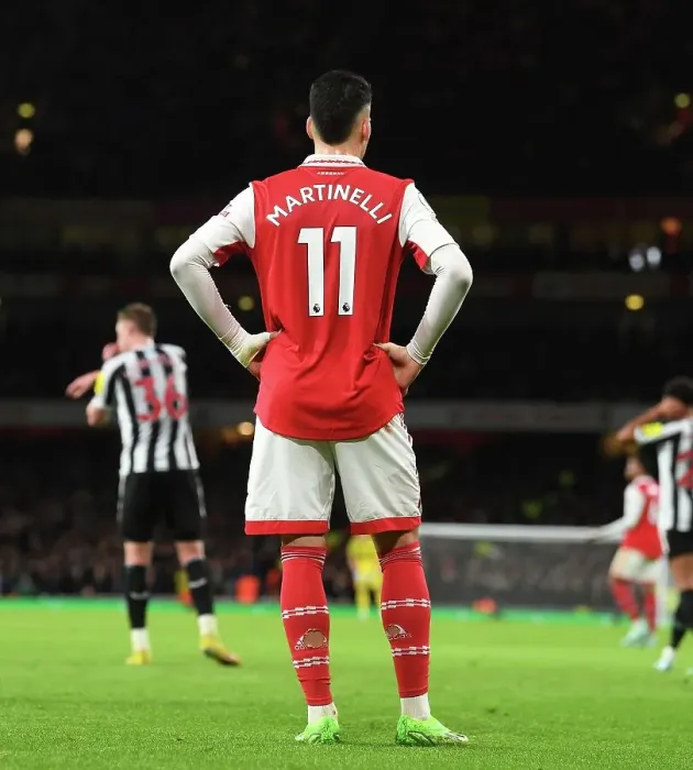 Framed Print : Martinelli's Star Performance: Arsenal's Premier League Triumph Over Newcastle United (January 2023)