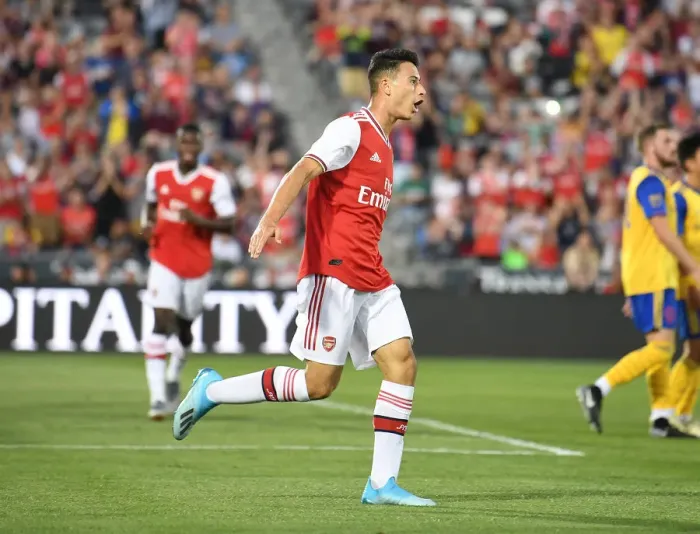 Framed Print : Martinelli's Stunner: Arsenal Ahead against Colorado Rapids in Pre-Season Friendly Framed Print : Martinelli's Stunner: Arsenal Ahead against Colorado Rapids in Pre-Season Friendly