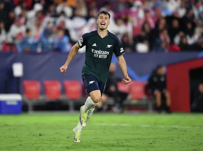 Framed Print : Martinelli's Stunner: Arsenal Takes the Lead in Champions League Showdown against Sevilla (2023-24) Framed Print : Martinelli's Stunner: Arsenal Takes the Lead in Champions League Showdown against Sevilla (2023-24)