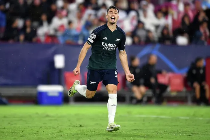 Framed Print : Martinelli's Stunner: Arsenal Takes the Lead in Sevilla Champions League Clash Framed Print : Martinelli's Stunner: Arsenal Takes the Lead in Sevilla Champions League Clash