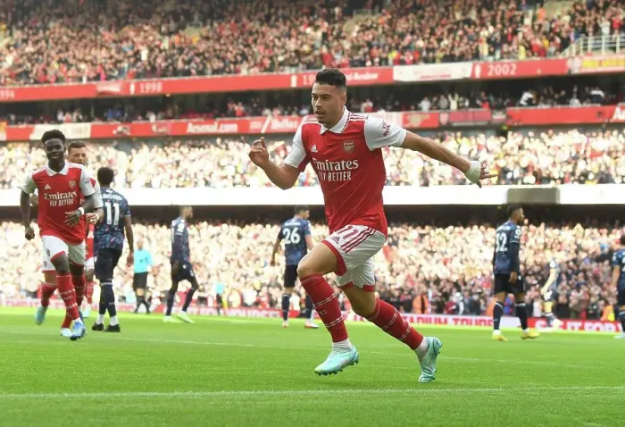 Framed Print : Martinelli's Stunner: Arsenal Tops Nottingham Forest in Premier League Showdown Framed Print : Martinelli's Stunner: Arsenal Tops Nottingham Forest in Premier League Showdown