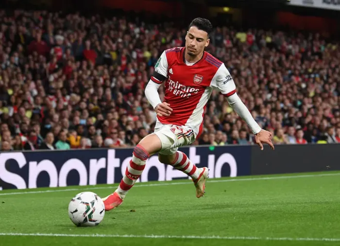 Framed Print : Martinelli's Stunner: Arsenal's Carabao Cup Victory over AFC Wimbledon