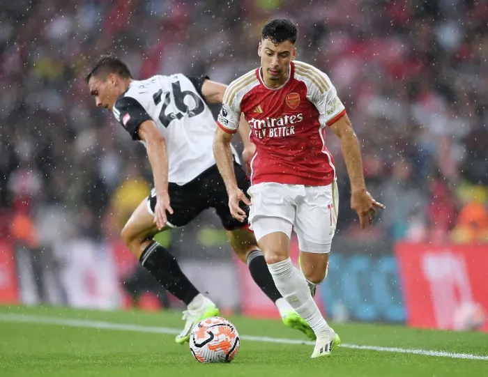 Framed Print : Martinelli's Thriller: Arsenal's Winning Goal vs. Fulham in the 2023-24 Premier League Framed Print : Martinelli's Thriller: Arsenal's Winning Goal vs. Fulham in the 2023-24 Premier League