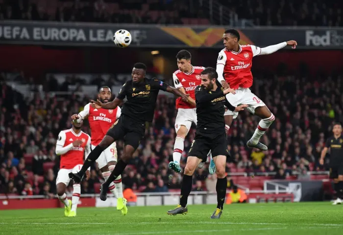Framed Print : Martinelli's Winner: Arsenal Secures Europa League Victory over Vitoria Guimaraes Framed Print : Martinelli's Winner: Arsenal Secures Europa League Victory over Vitoria Guimaraes