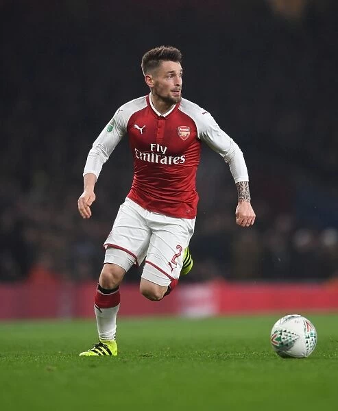 Mathieu Debuchy in Action: Arsenal vs. West Ham United, Carabao Cup Quarterfinals