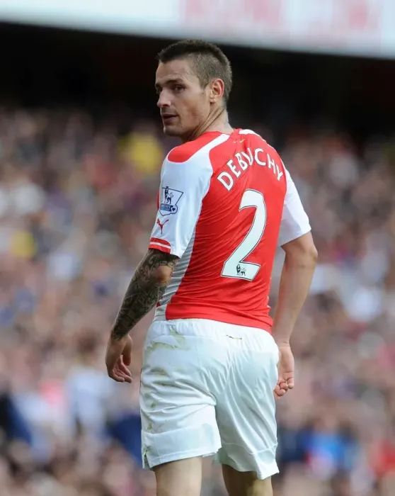 Framed Print : Mathieu Debuchy in Action: Arsenal vs Crystal Palace, Premier League 2014 / 15