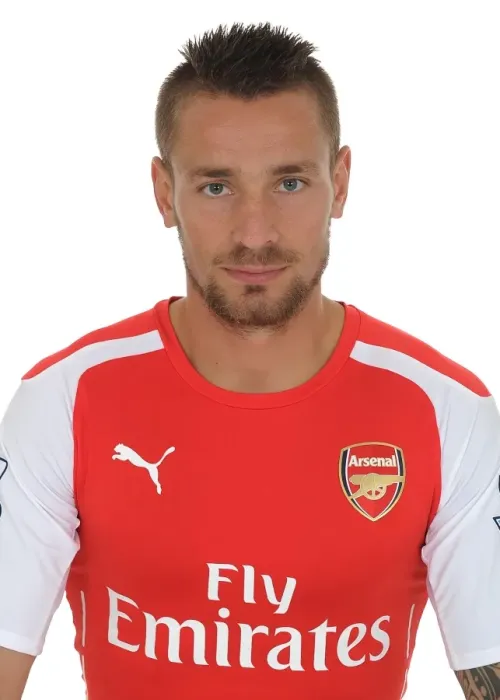 Framed Print : Mathieu Debuchy at Arsenal's 2014-15 Photocall Framed Print : Mathieu Debuchy at Arsenal's 2014-15 Photocall