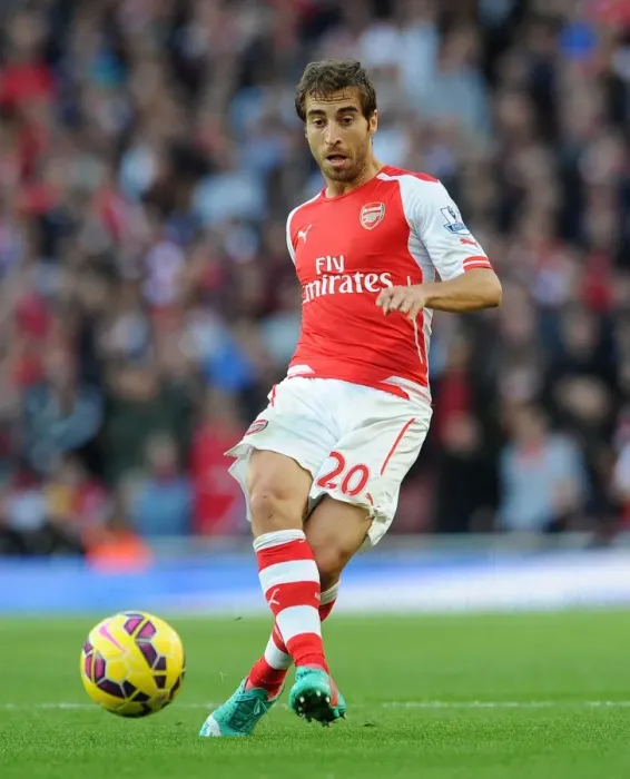 Framed Print : Mathieu Flamini in Action: Arsenal vs Burnley, Premier League 2014 / 15