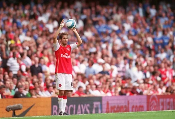 Framed Print : Mathieu Flamini's Triumph: Arsenal's 3-1 Victory over Portsmouth in the Barclays Premier League (September 2, 2007)