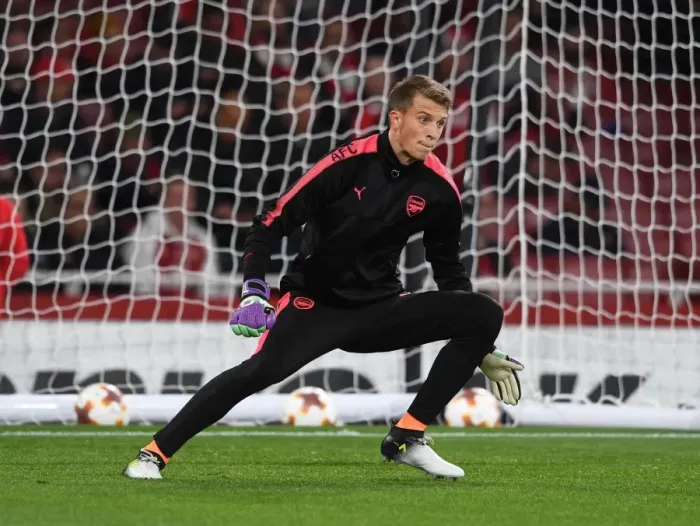 Framed Print : Matt Macey: Arsenal's Ready Reckoner Against 1. FC Koeln in Europa League