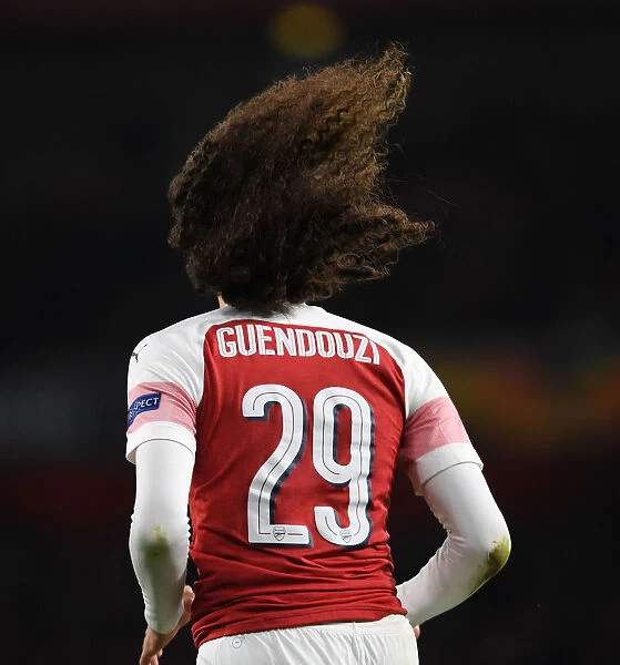 Matteo Guendouzi in Action for Arsenal against Sporting CP, UEFA Europa League 2018-19