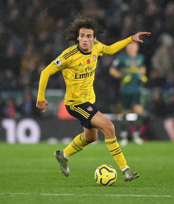 Framed Print : Matteo Guendouzi in Action: Arsenal vs Leicester City, Premier League 2019-20
