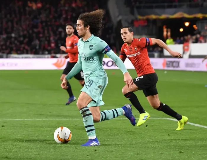 Framed Print : Matteo Guendouzi in Action: Arsenal's Midfield Maestro Shines in Europa League Clash Against Stade Rennais Framed Print : Matteo Guendouzi in Action: Arsenal's Midfield Maestro Shines in Europa League Clash Against Stade Rennais