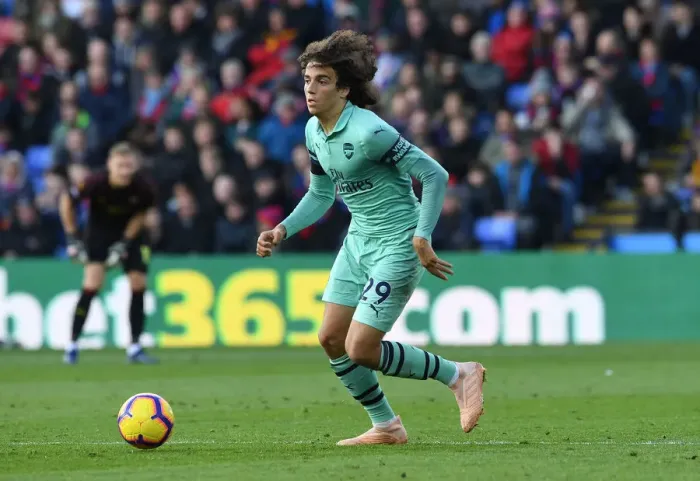 Framed Print : Matteo Guendouzi in Action: Crystal Palace vs Arsenal, Premier League 2018-19