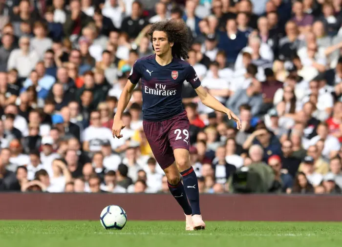 Framed Print : Matteo Guendouzi in Action: Fulham vs. Arsenal, Premier League 2018-19