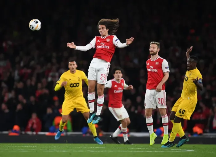 Framed Print : Matteo Guendouzi: Arsenal's Europa League Battle - Arsenal vs. Standard Liege (2019-20)