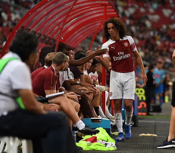 Matteo Guendouzi's Emotional Farewell from the Arsenal Bench vs Atletico Madrid (2018)