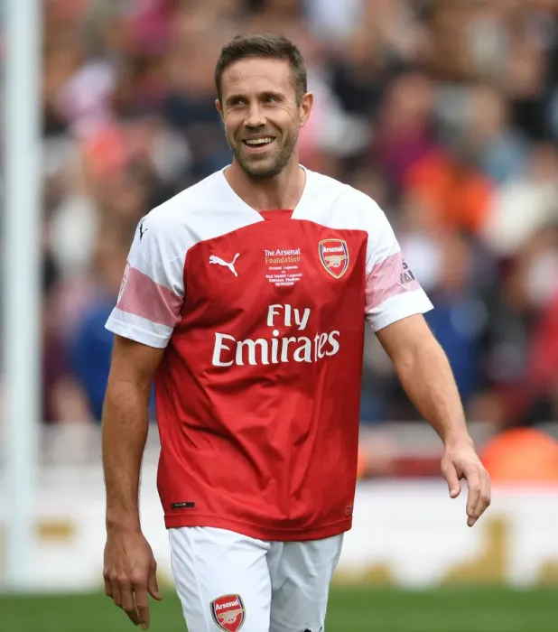 Framed Print : Matthew Upson in Action: Arsenal Legends vs Real Madrid Legends (2018-19)