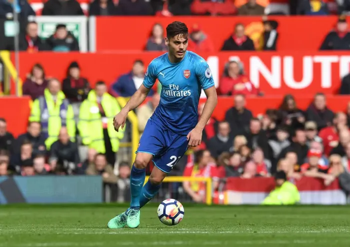 Framed Print : Mavropanos at Old Trafford: Arsenal vs Manchester United, Premier League 2017-18 Framed Print : Mavropanos at Old Trafford: Arsenal vs Manchester United, Premier League 2017-18