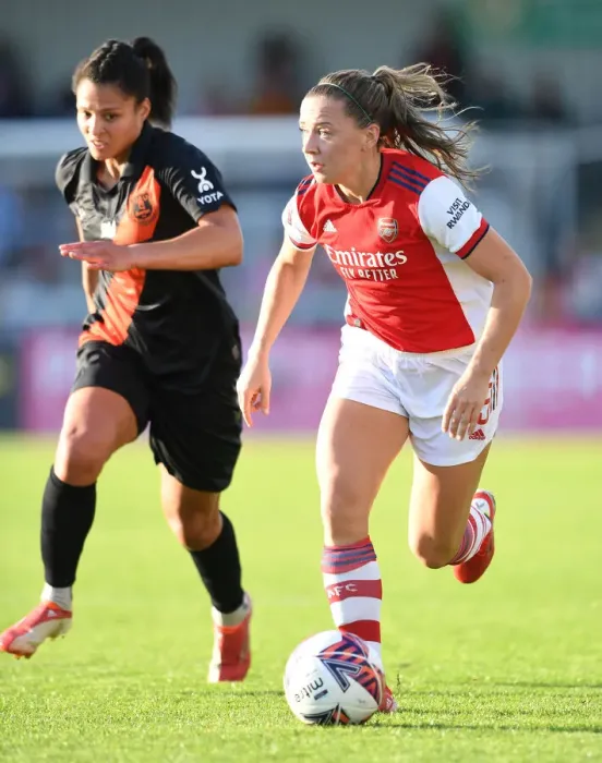 Framed Print : McCabe vs Gauvin: A Clash of Stars in the FA WSL Showdown