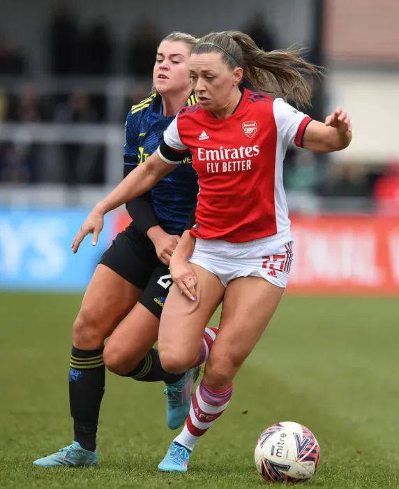 Framed Print : McCabe vs Russo: A Showdown in FA WSL as Arsenal Take on Manchester United