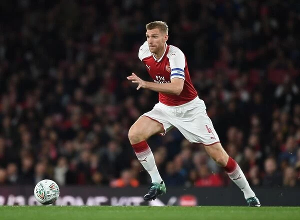 Per Mertesacker in Action: Arsenal vs Doncaster Rovers, Carabao Cup 2017-18
