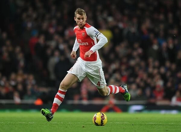 Per Mertesacker in Action: Arsenal vs Southampton, Premier League 2014-15