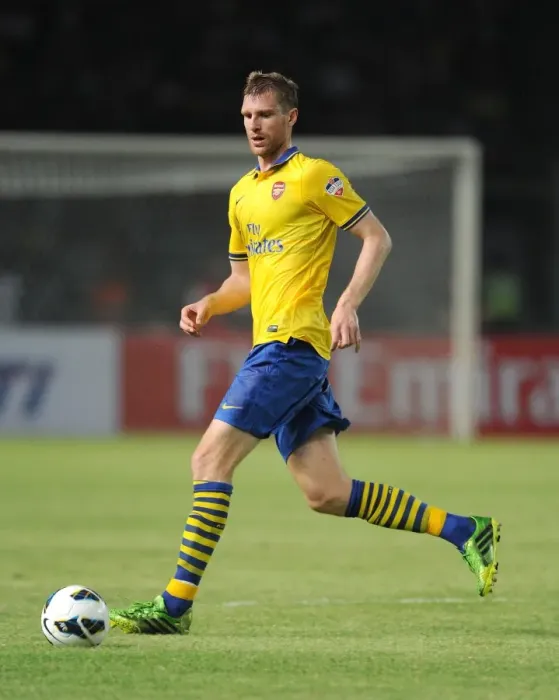 Framed Print : Per Mertesacker in Action against Indonesia All-Stars (2013)